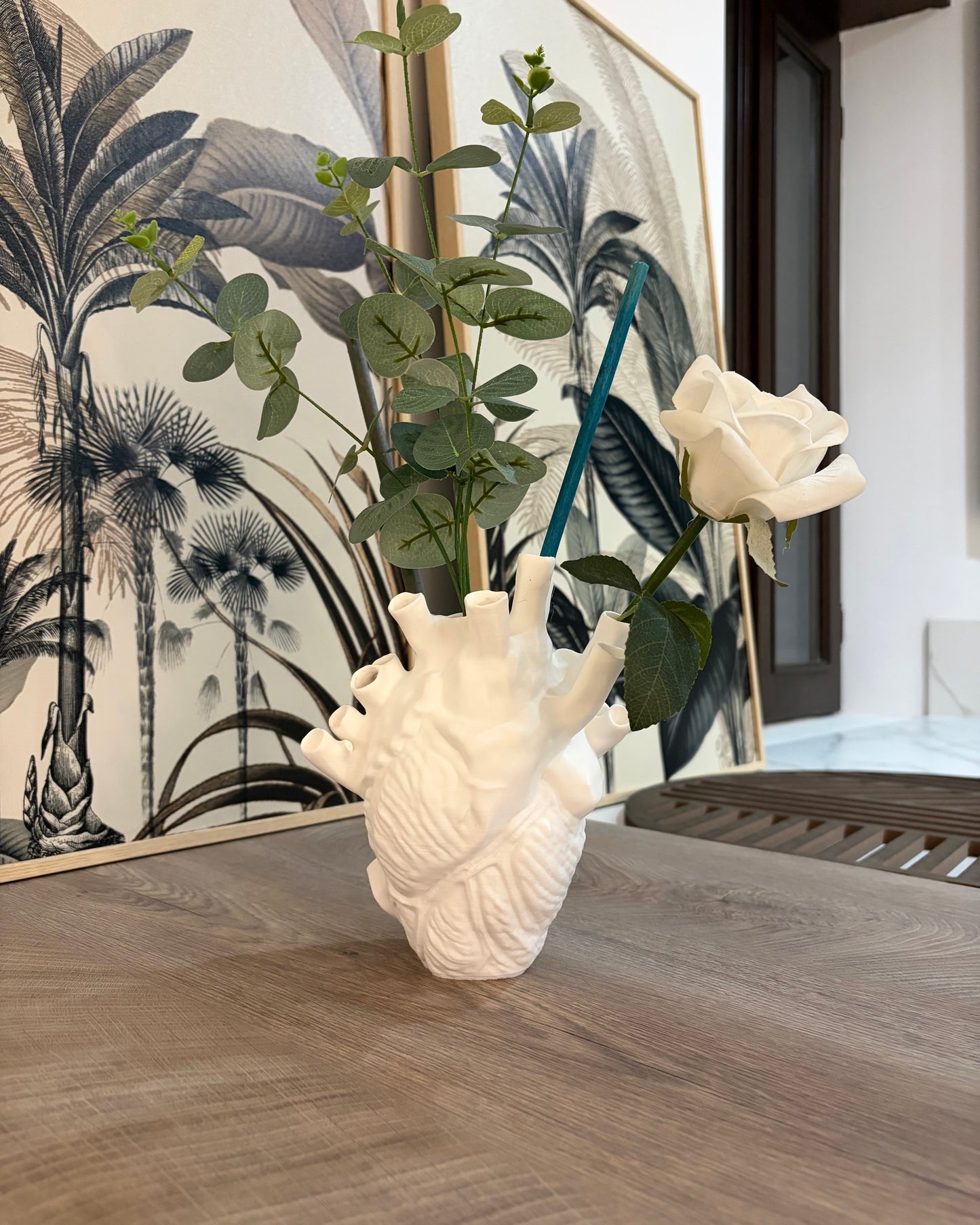 Cuore Anatomico Scultoreo | Fioriera Artistica Contemporanea – 20 cm