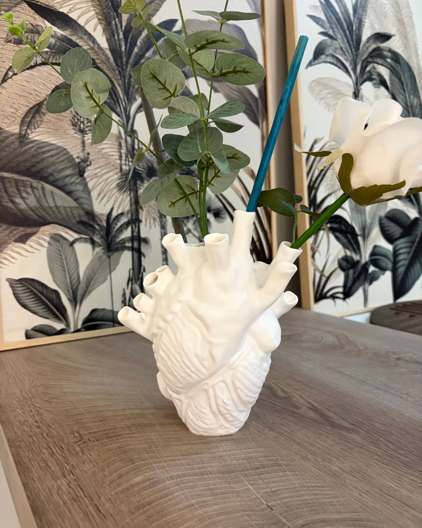 Cuore Anatomico Scultoreo | Fioriera Artistica Contemporanea – 20 cm