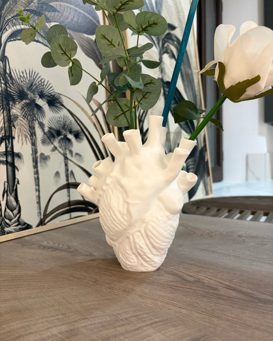 Cuore Anatomico Scultoreo | Fioriera Artistica Contemporanea – 20 cm