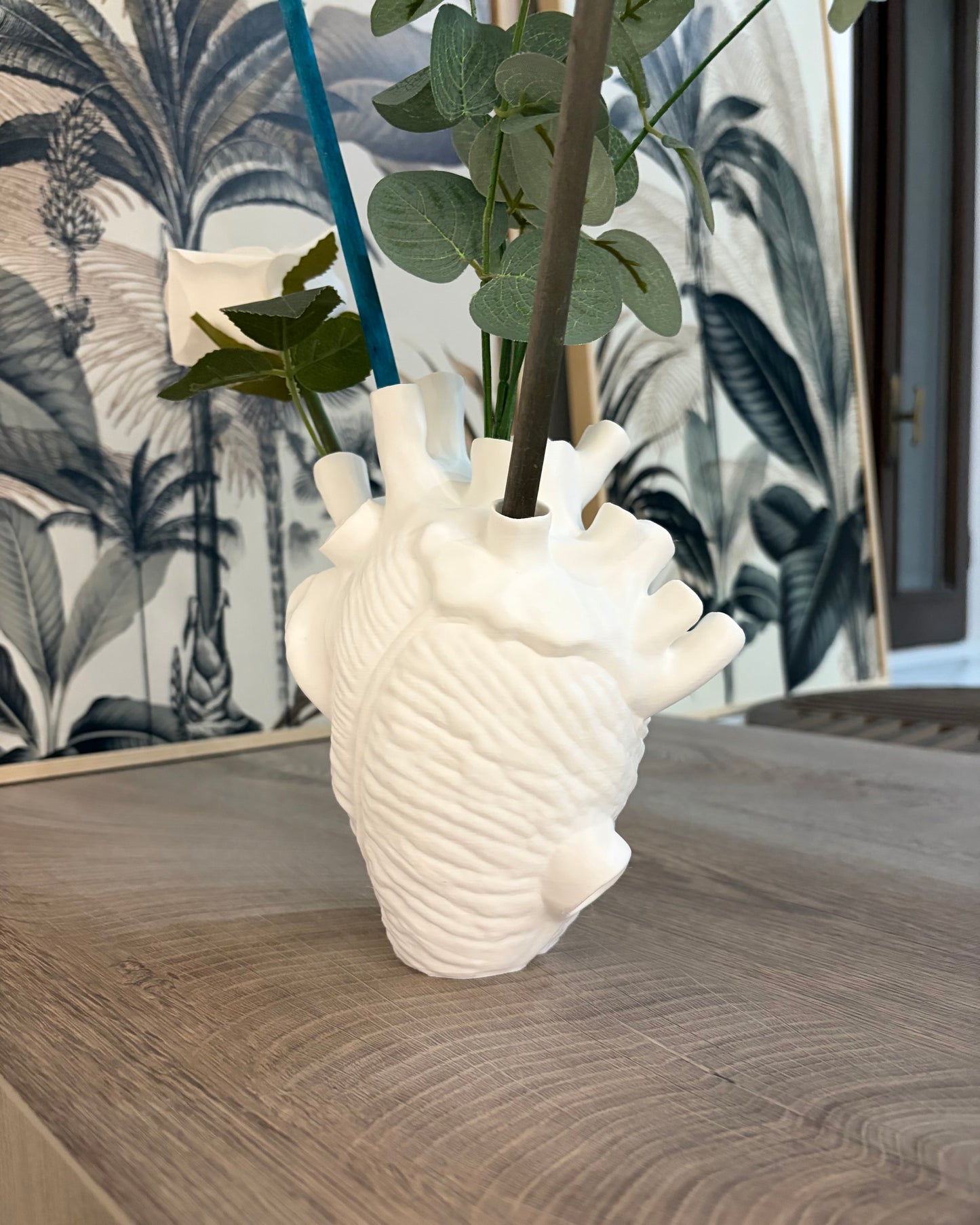 Cuore Anatomico Scultoreo | Fioriera Artistica Contemporanea – 20 cm