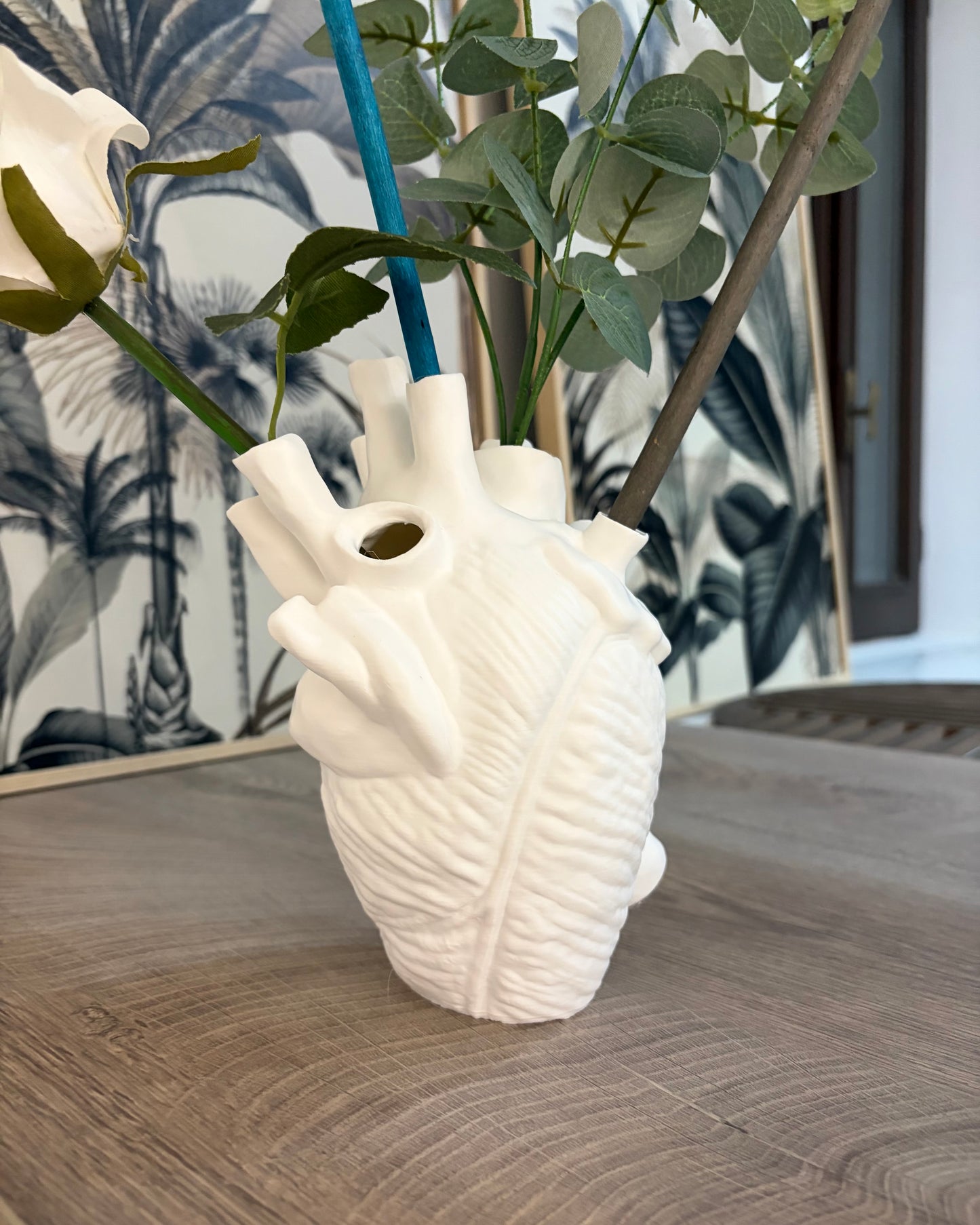 Cuore Anatomico Scultoreo | Fioriera Artistica Contemporanea – 20 cm