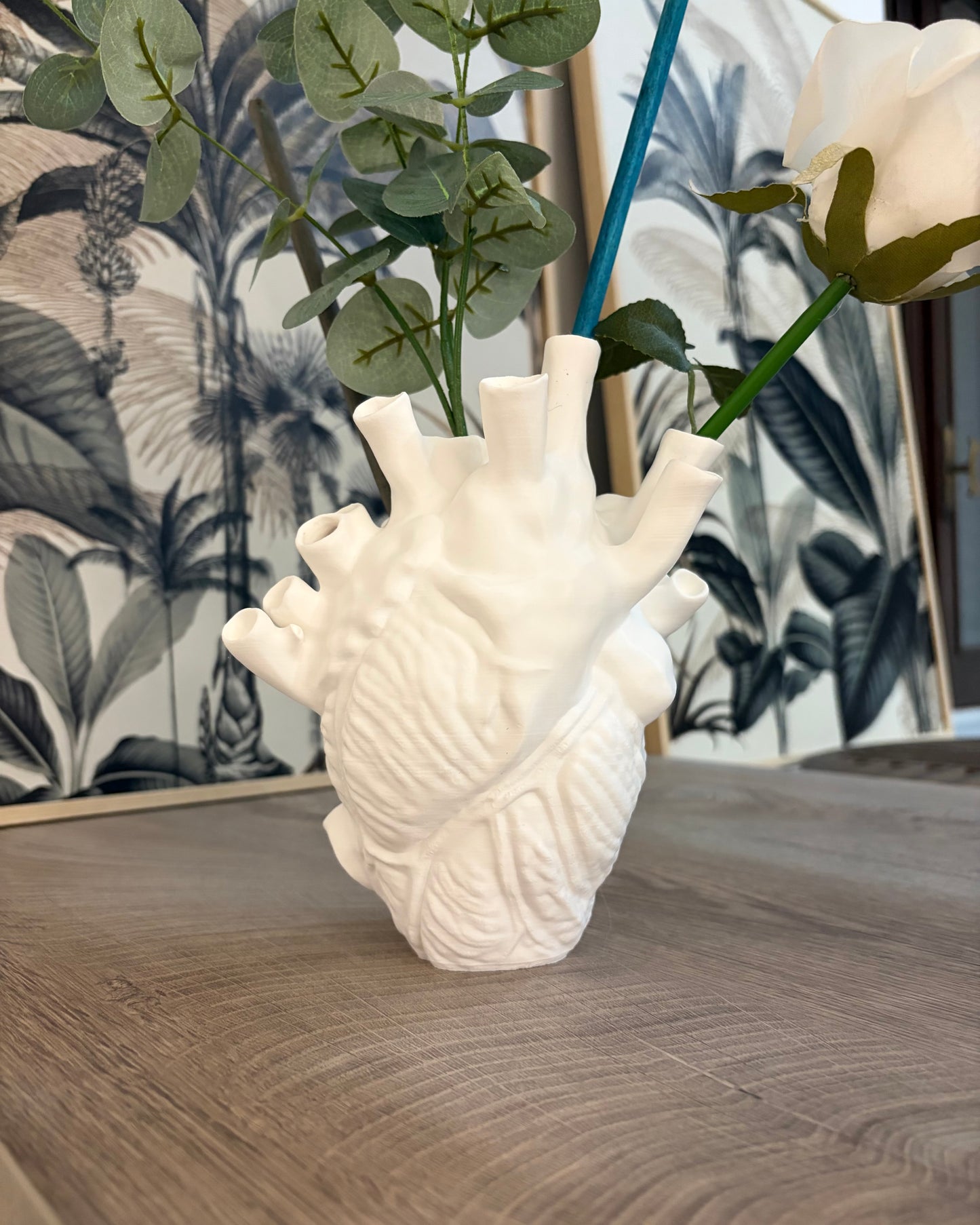 Cuore Anatomico Scultoreo | Fioriera Artistica Contemporanea – 20 cm