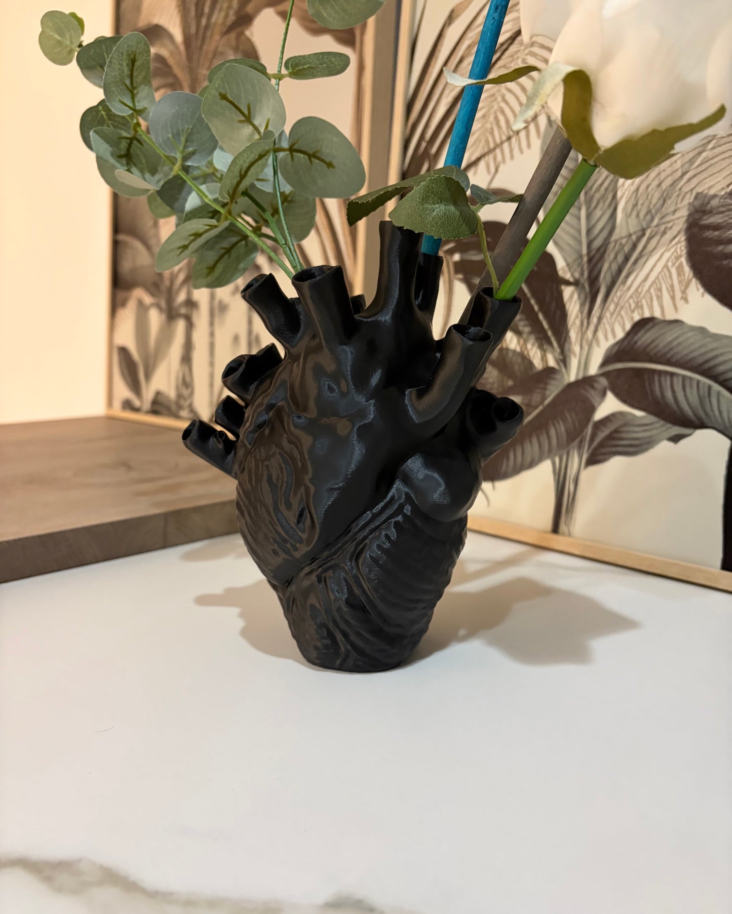 Cuore Anatomico Scultoreo | Fioriera Artistica Contemporanea – 20 cm