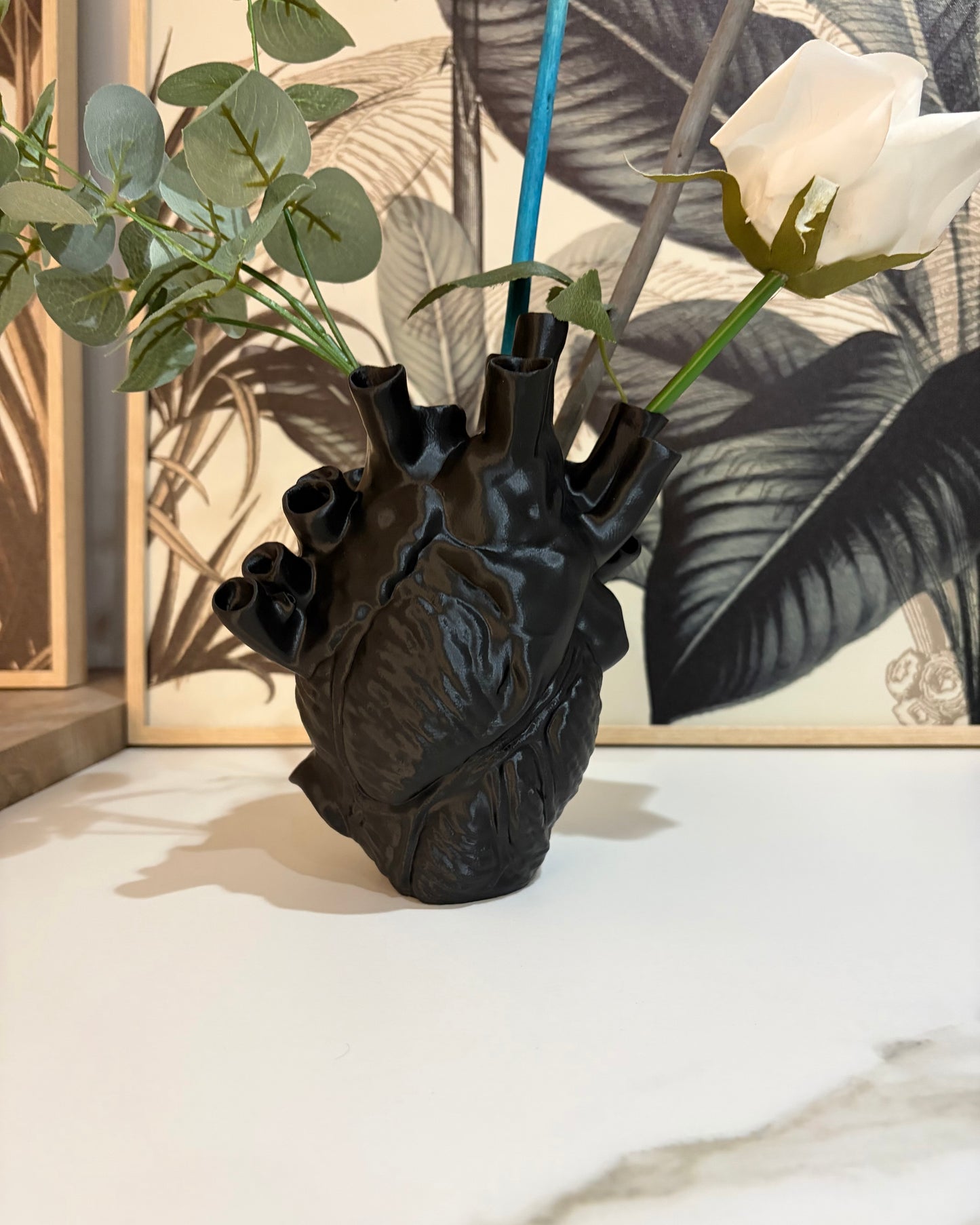 Cuore Anatomico Scultoreo | Fioriera Artistica Contemporanea – 20 cm