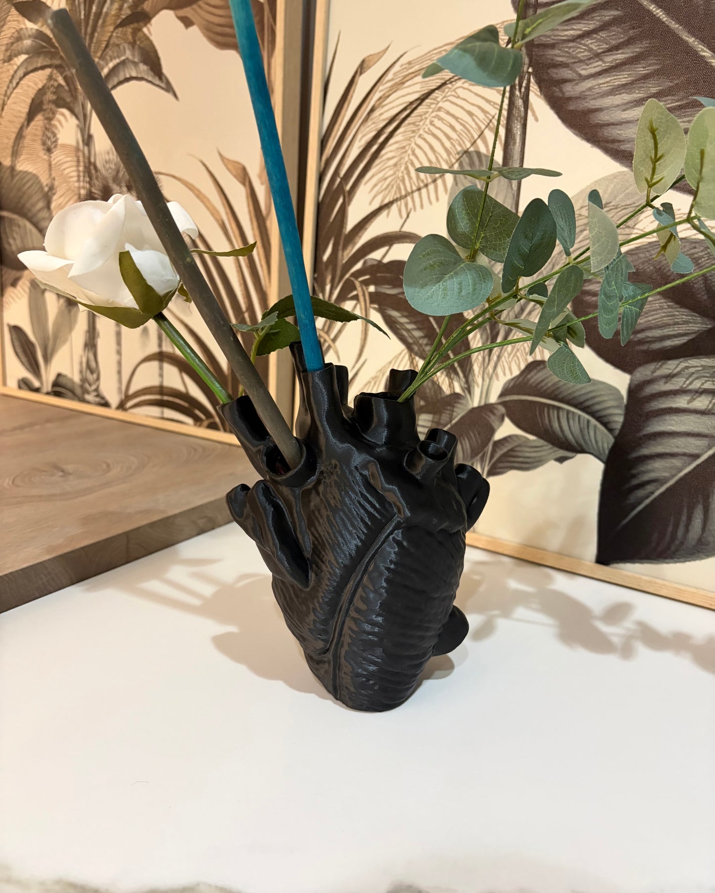 Cuore Anatomico Scultoreo | Fioriera Artistica Contemporanea – 20 cm